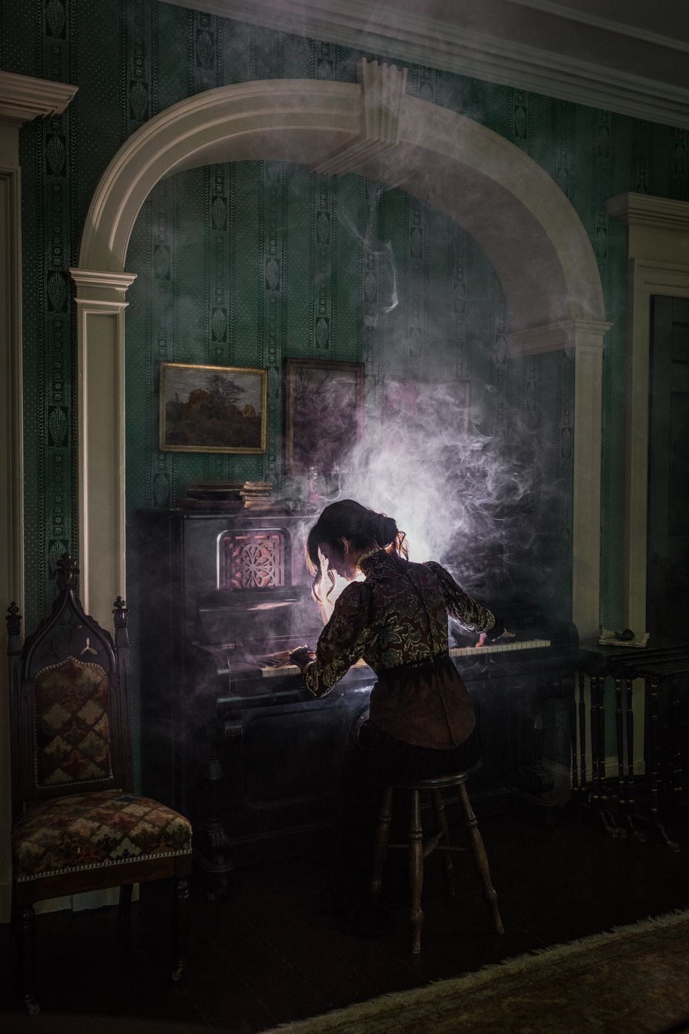 Shot at the Florence Griswold Museum, in the historic house. the parlor