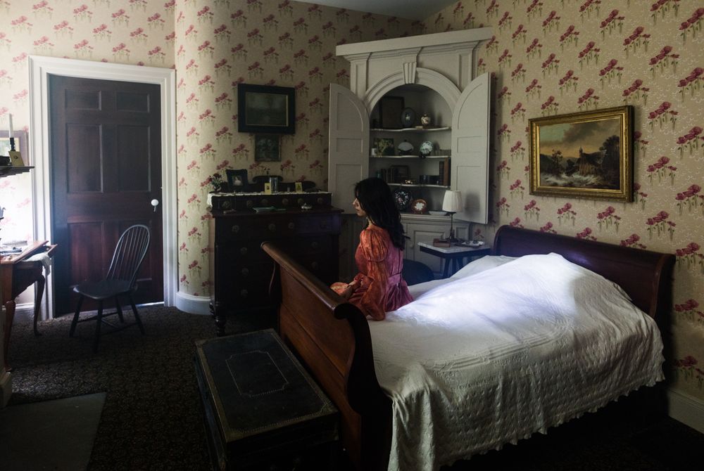Shot at the Florence Griswold Museum, in the historic house. Bed Room