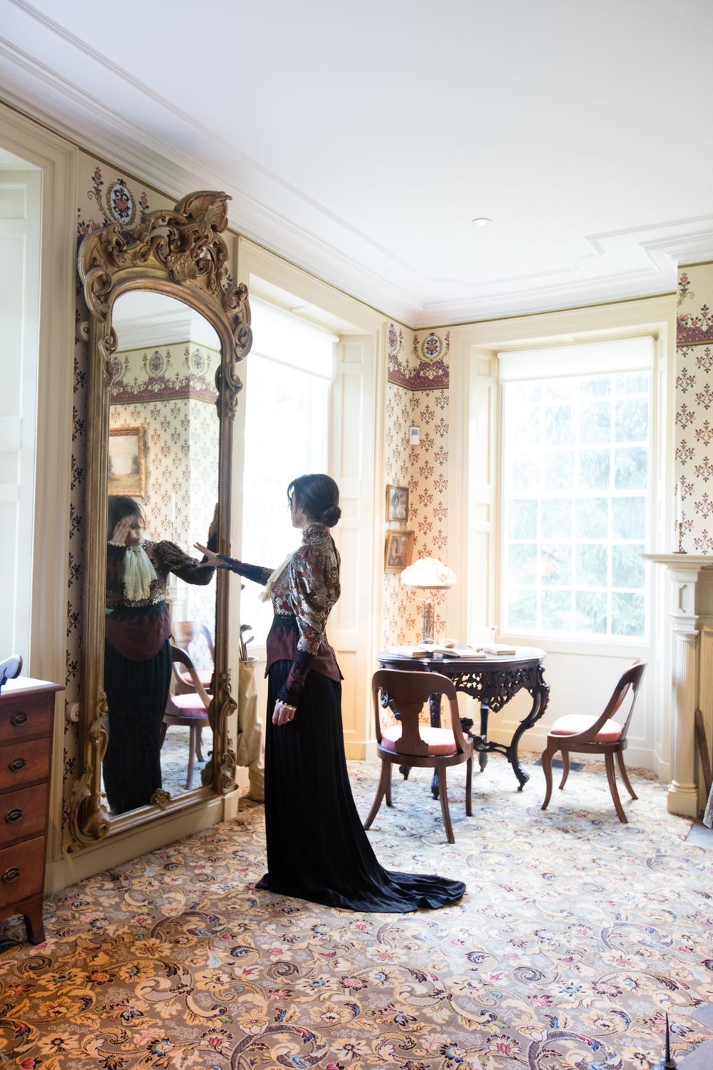 Shot at the Florence Griswold Museum, in the historic house. Drawing Room
