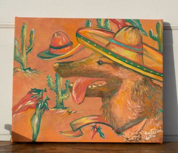 Wedding gift for Son: $350, client designed commission Original Oil Painting Commission