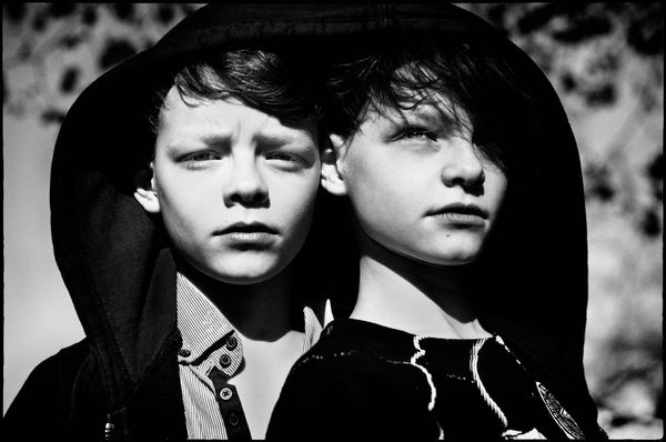 © SARAH LEE - JOE AND DUKE BROOKS. 1joedukehood1_copy.jpg