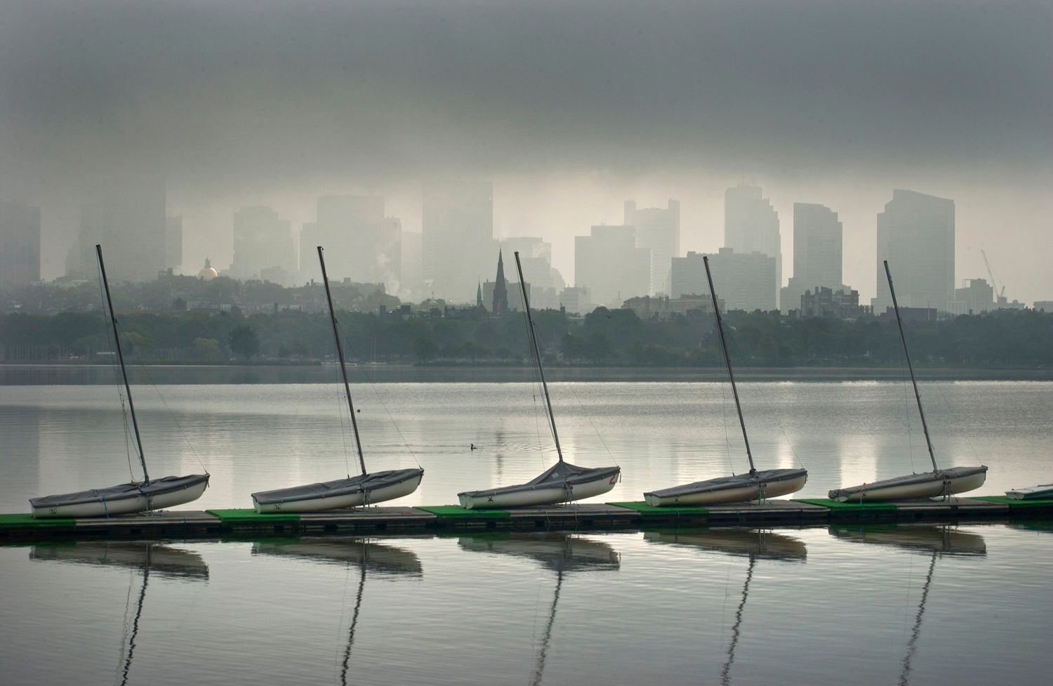 Sailboats on the Charles River