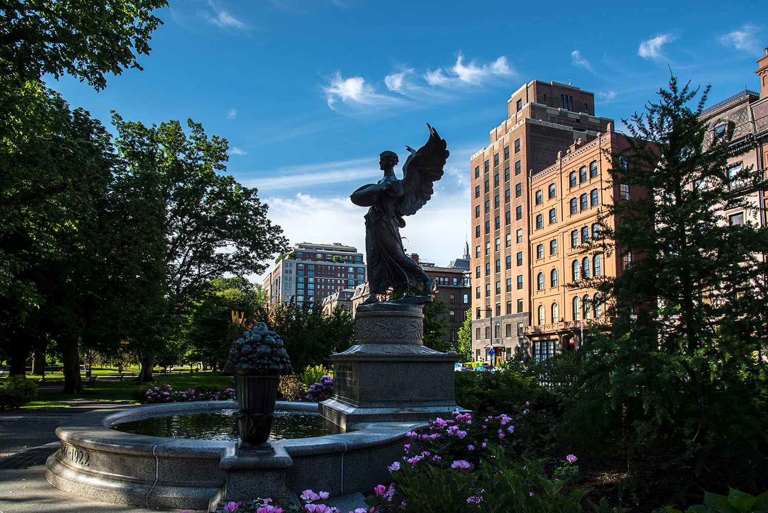 Angel Statue in Boston Gardens