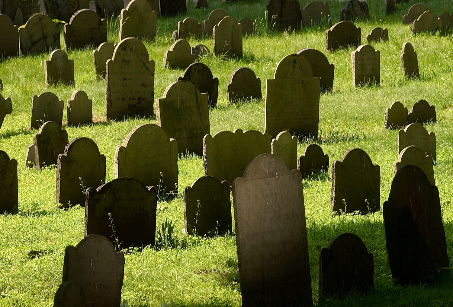 Gravestones at the Granary Burying Ground