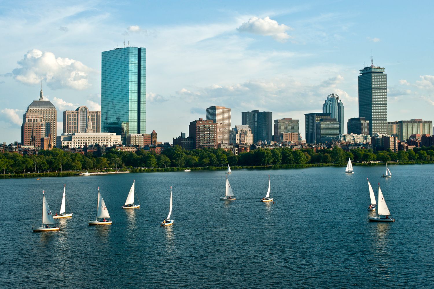 Sailboats on the Charles River