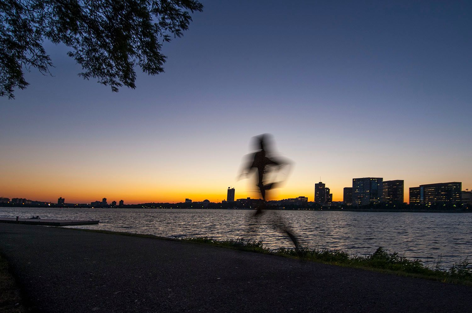 Runner Along the Charles River