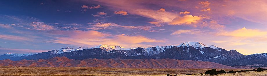 Great Sand Dunes National Park, Colorado Dawn Panorama