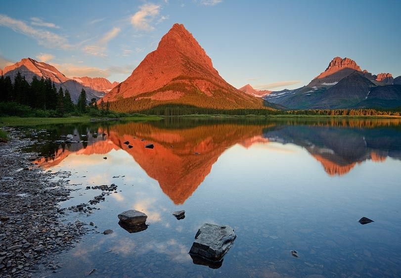 Glacier National Park, Montana Morning, Swiftcurrent Lake