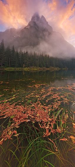 Baring Mountain, Wild Sky Wilderness, Washington Verge of Disintegration (Vertical Panorama)
