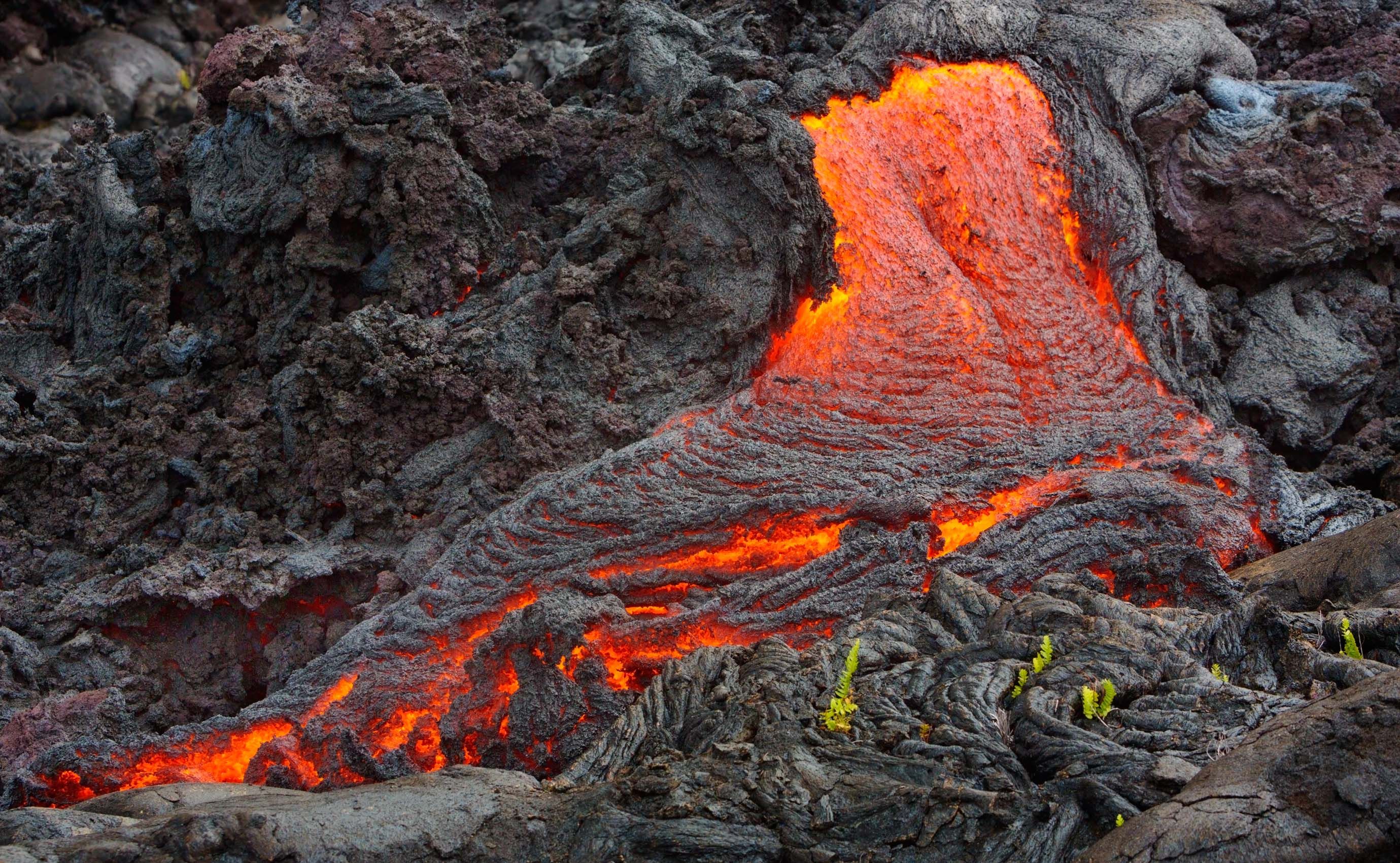 below Pu'u O'o vent. Hawai'i Rift Drift