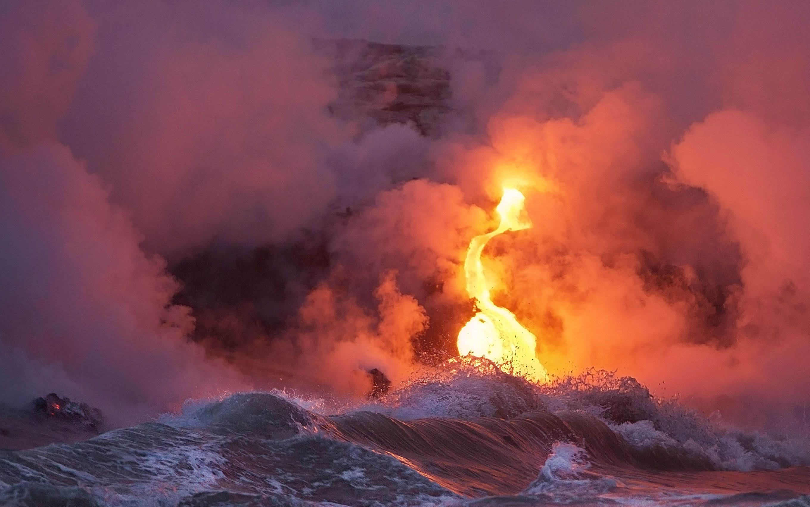 Before Dawn, Kamokuna Ocean Entry, Puna District, Hawai'i Big Island Birth of Worlds