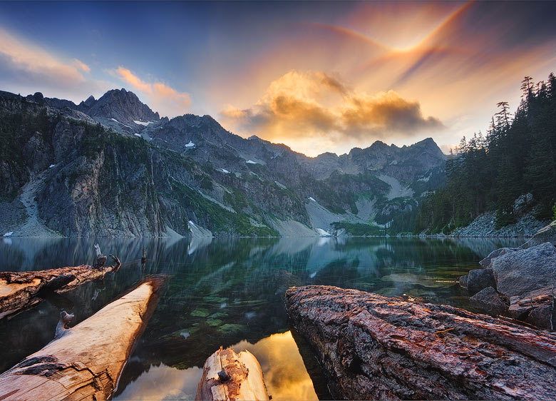 over Snow Lake, Washington Alpinescence, Tangent Arc