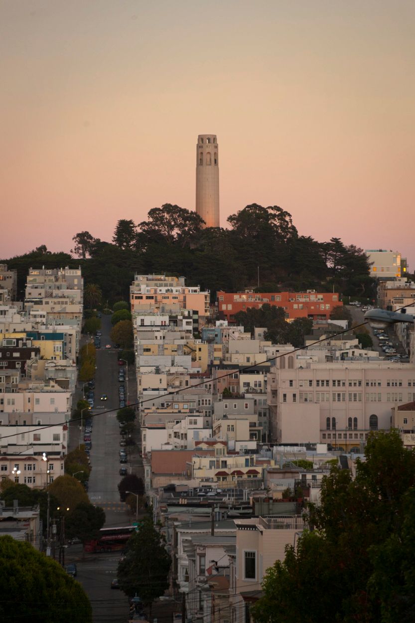 Coit Tower on Telegraph Hill- San Francisco