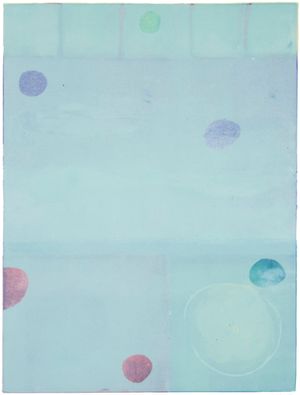 Monotype on paper: 22 x 30 inches, 2008 Pale Green Atmosphere