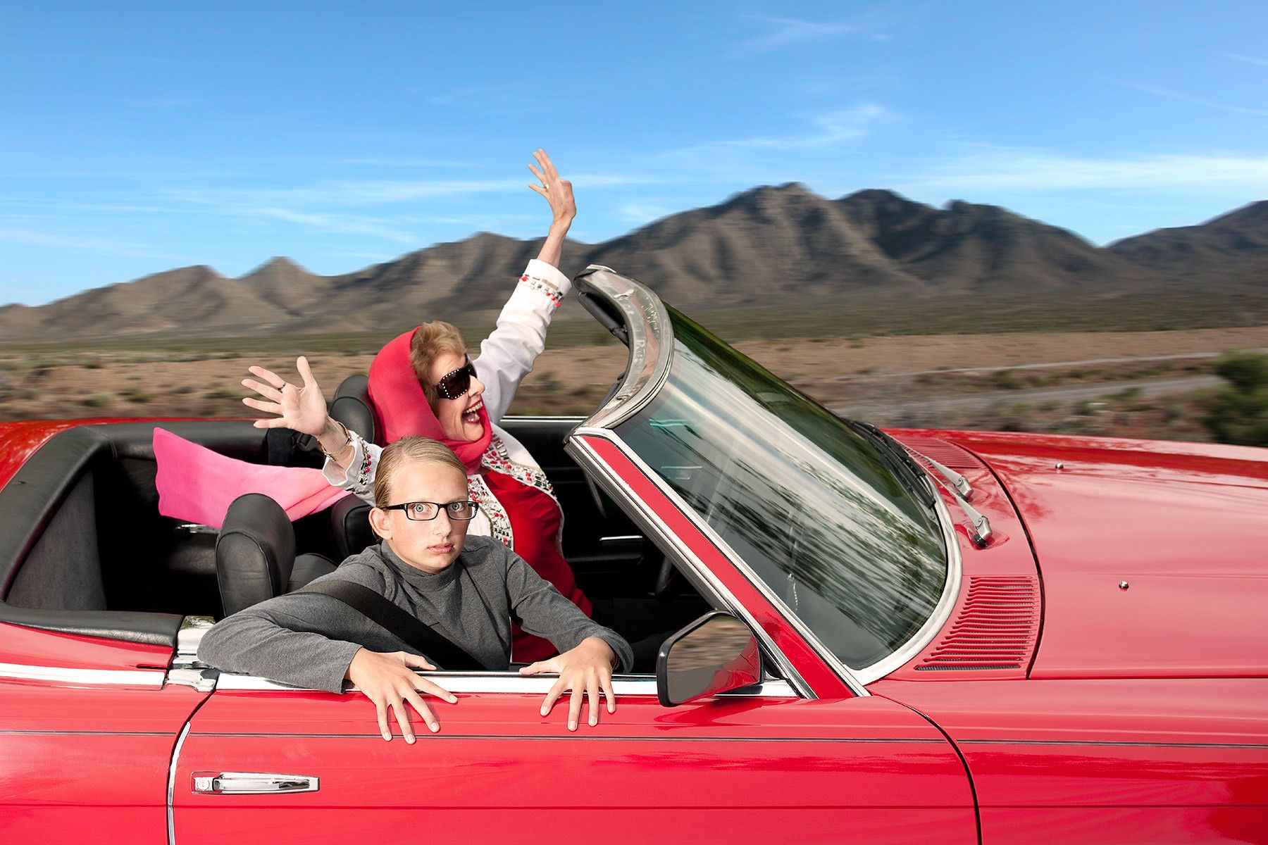 hands on the wheel grandma!