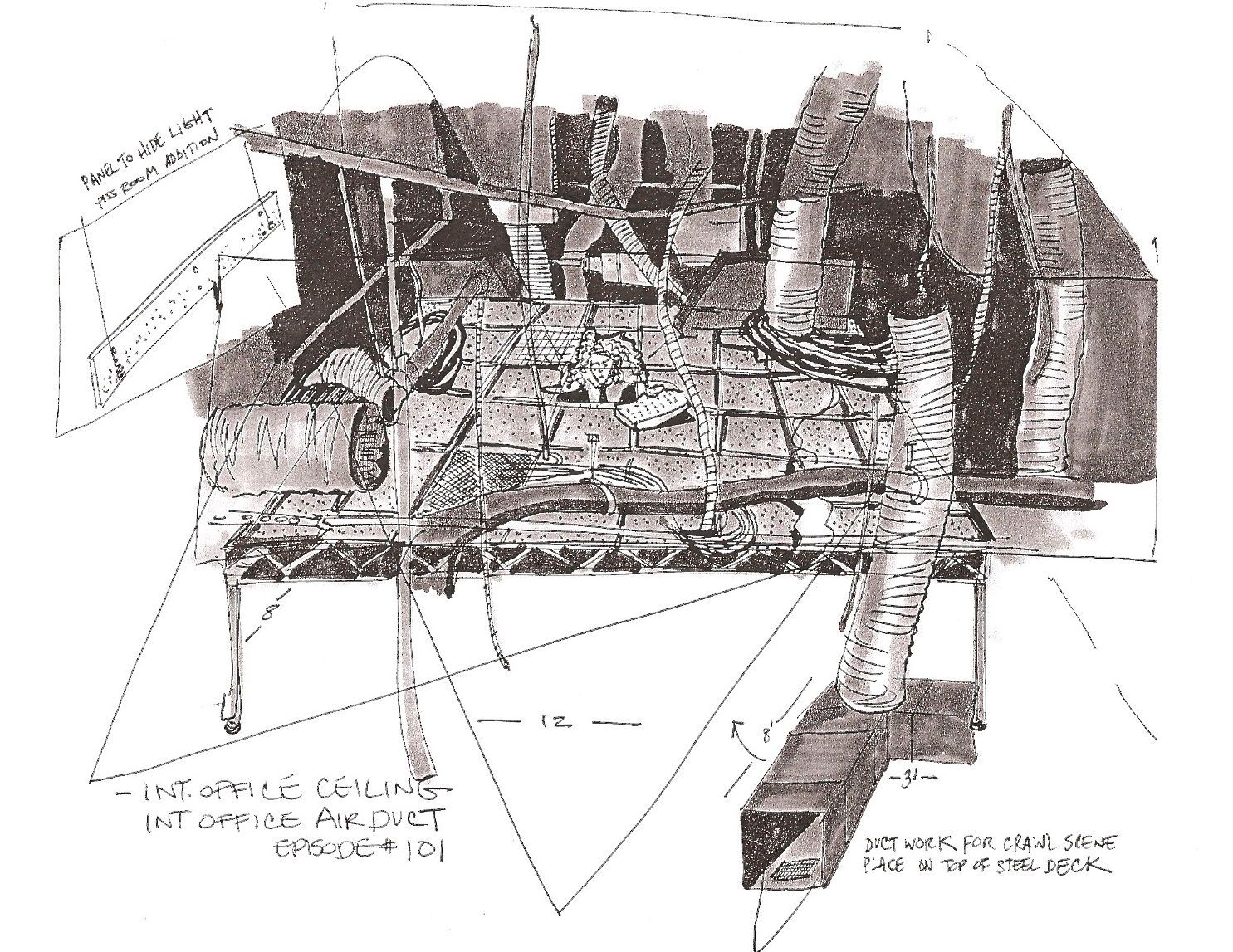 WORKAHOLICS // CEILING SET