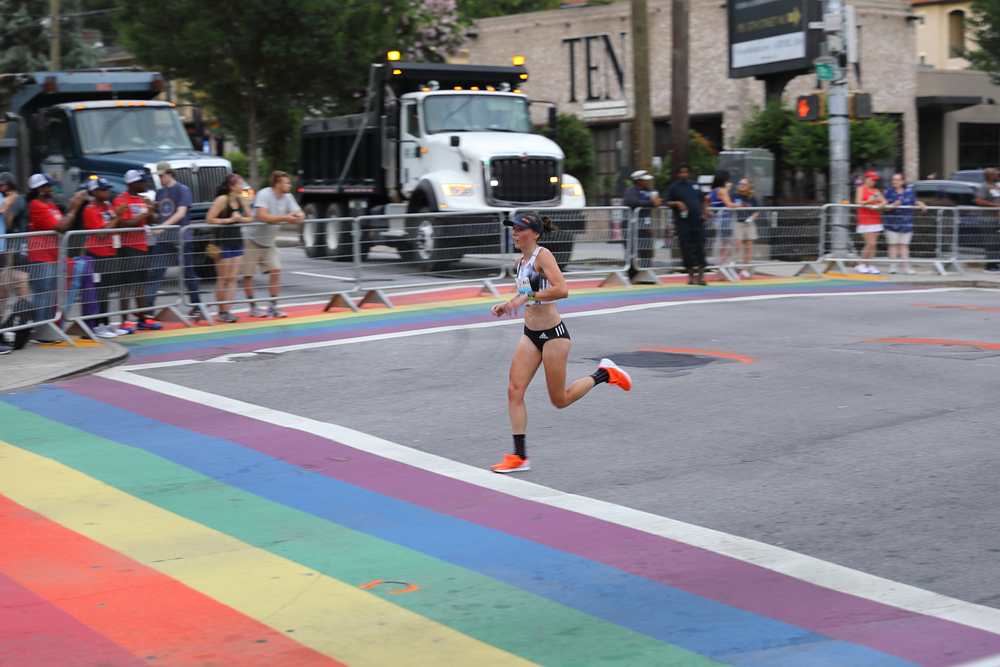 Women's race is fast!