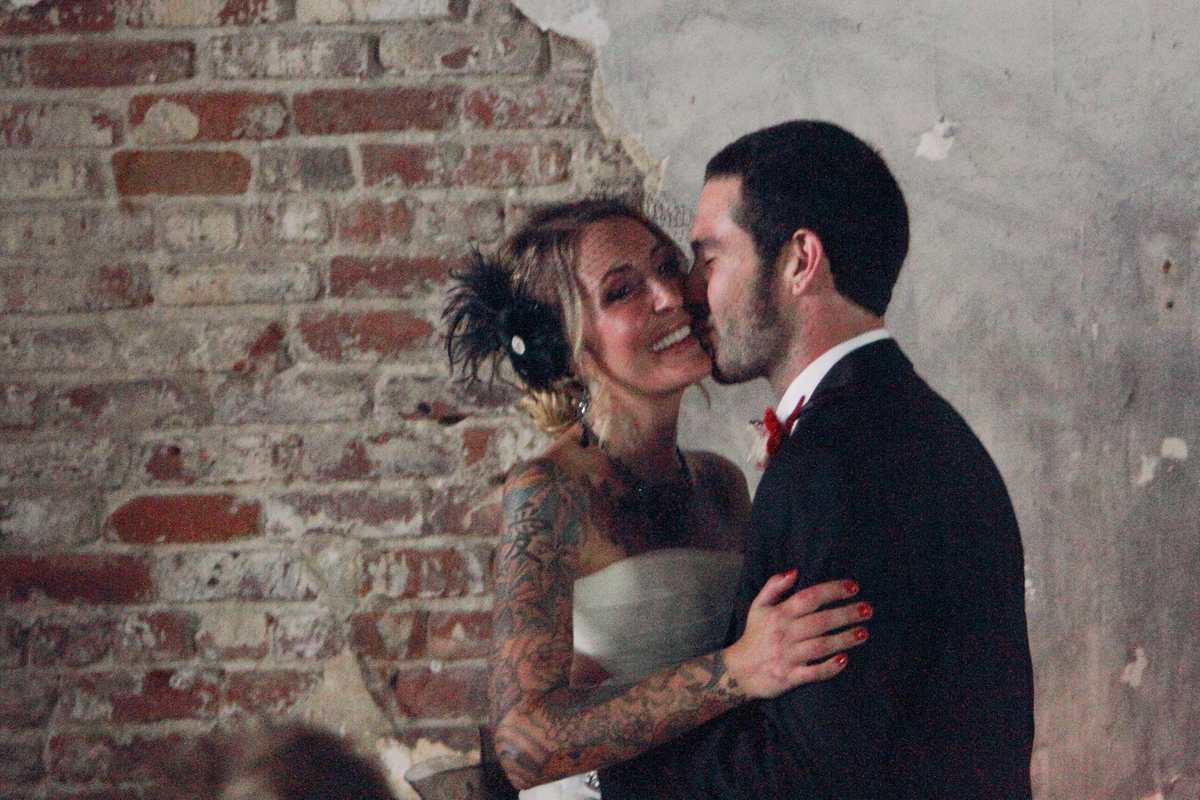 Alex and Rachel get some love. The first smooch.