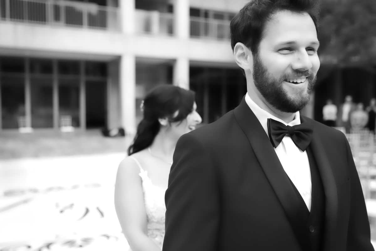 Don't look now! The first look for Michelle & Jeff
