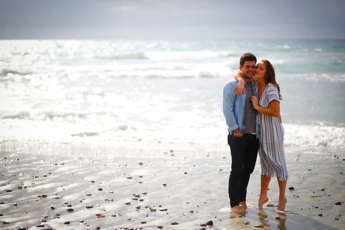 Gorgeous beach engagement photos Meagan and Jacob on the beach