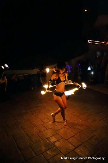 Fire dancer at Maliburn - Bouncy