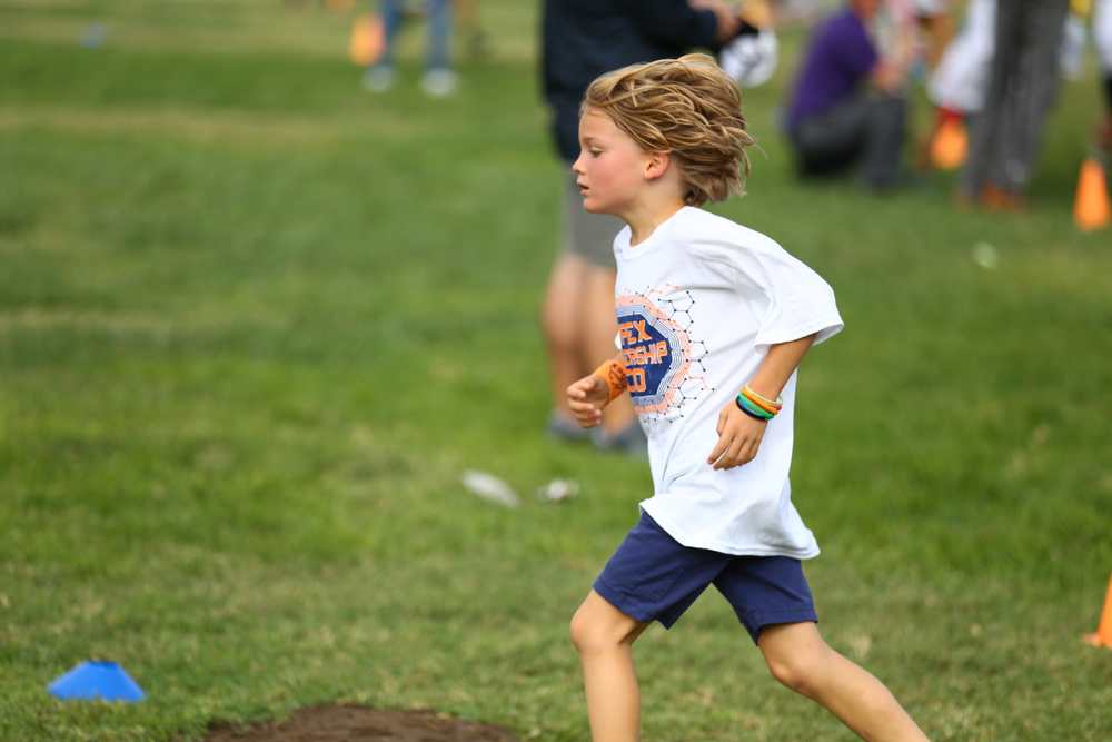 Sebastian Running hard