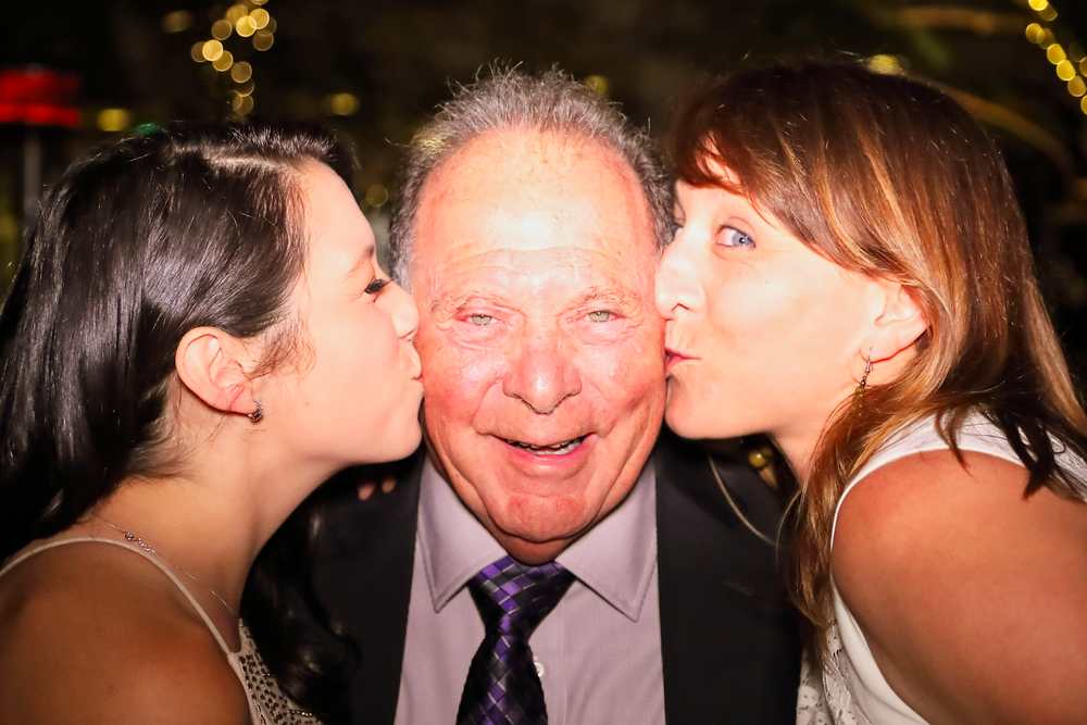 The family kiss! Wedding kiss