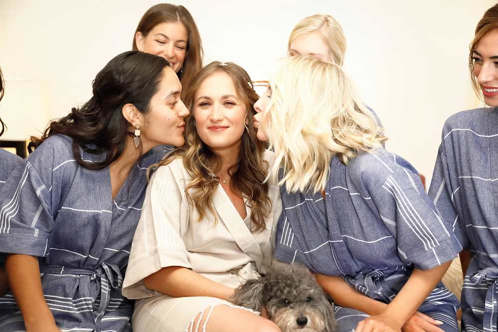 Wedding kisses from Bridesmaids