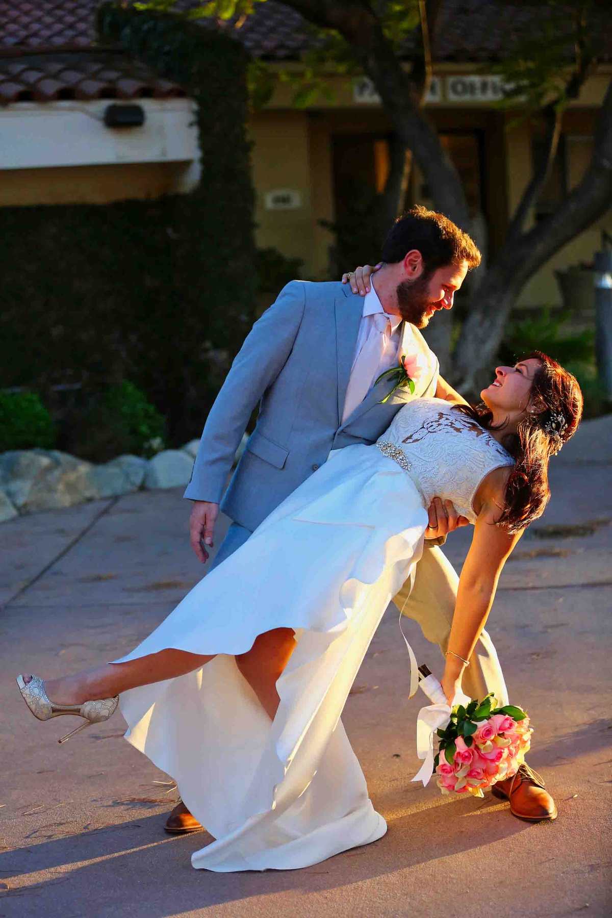 Backbend king and queen! Wedding Backbend experts! Michelle and Jeff's famous backbend