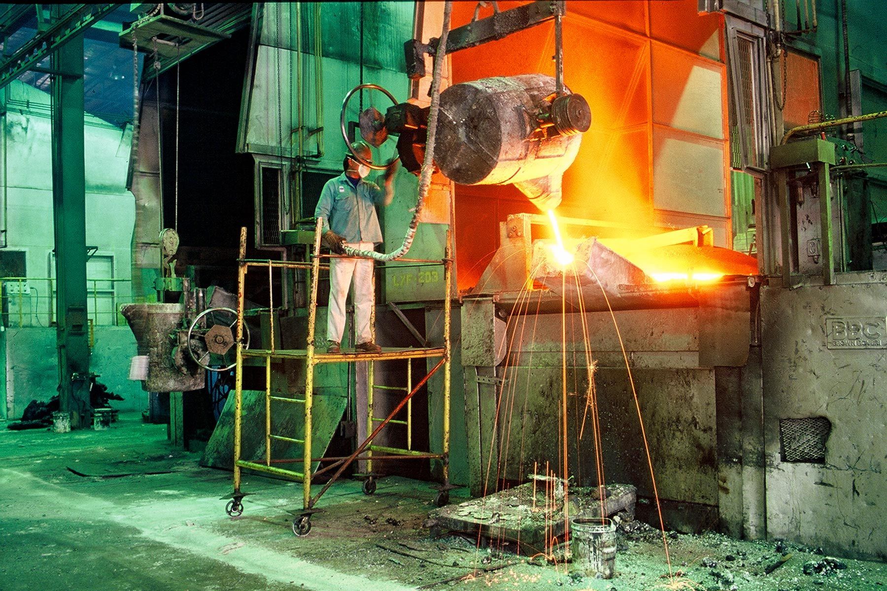 Pouring Hot Steel, Mexico City