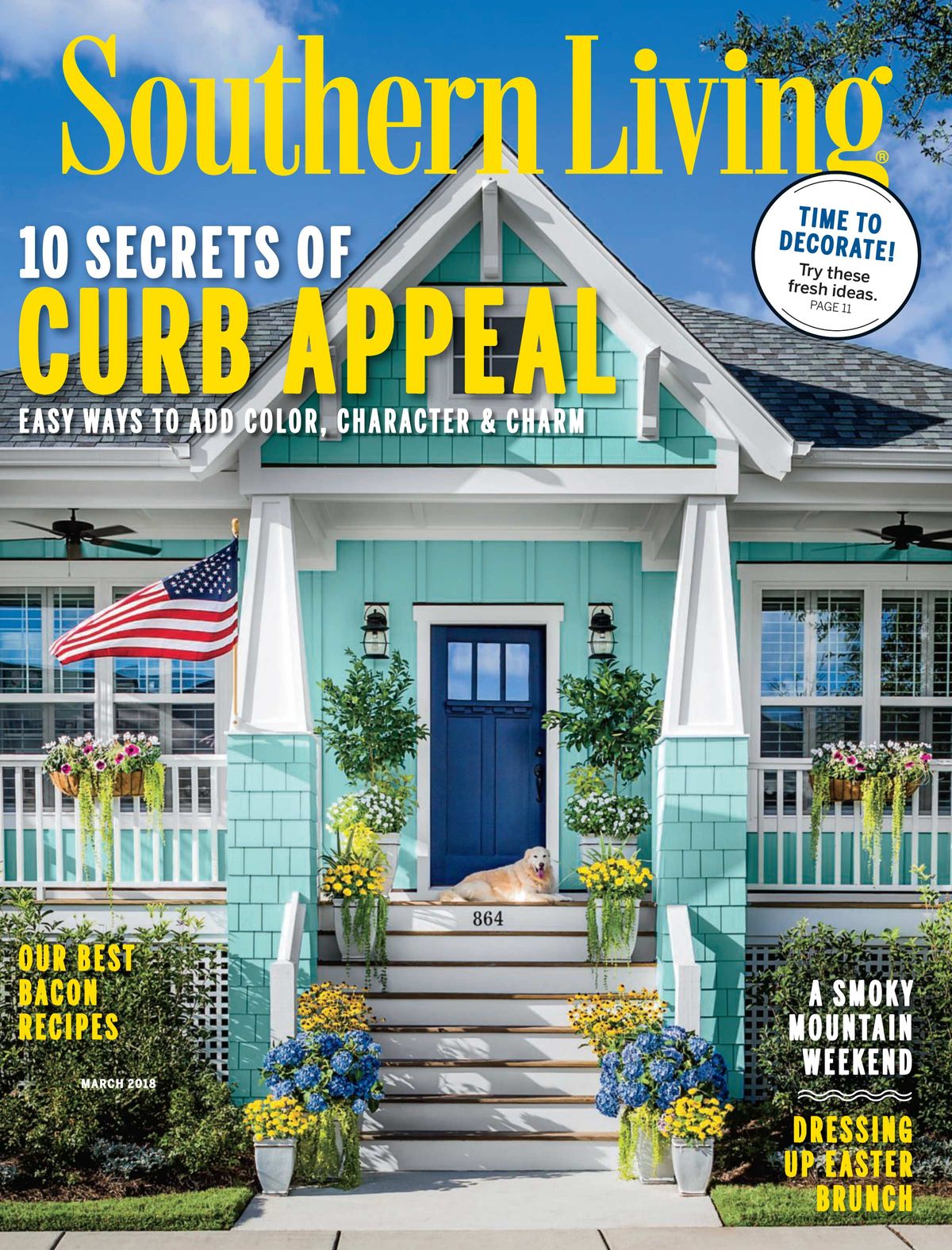 Southern Living cover for the March 2018 issue. SL Cover