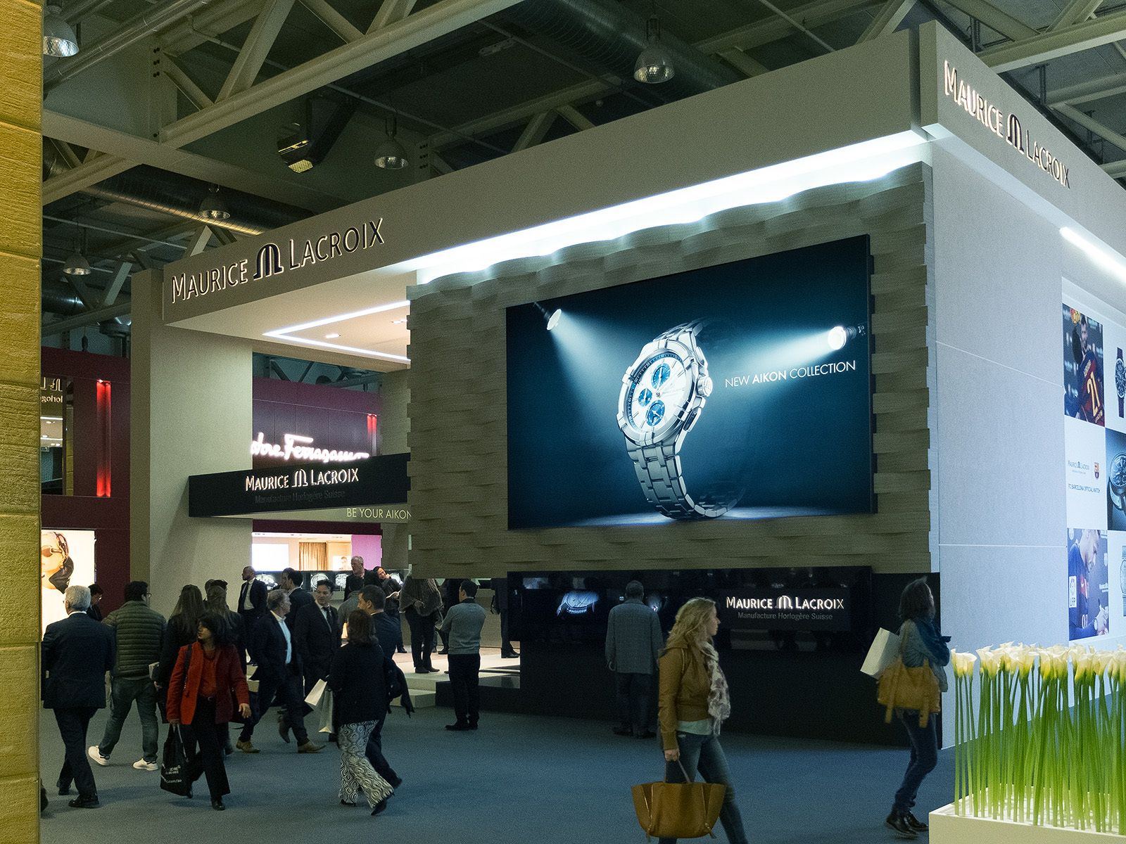 Maurice Lacroix's booth for Baselworld Fair (Switzerland)