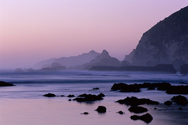 200613 1/2"H x 20"Wdusk along a wave-swept shore as the tide returns, submerging the intertidal zonePt. Reyes National Seashore, California #161