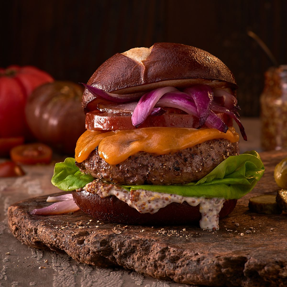 Gourmet Cheeseburger - Commercial Food Photography 