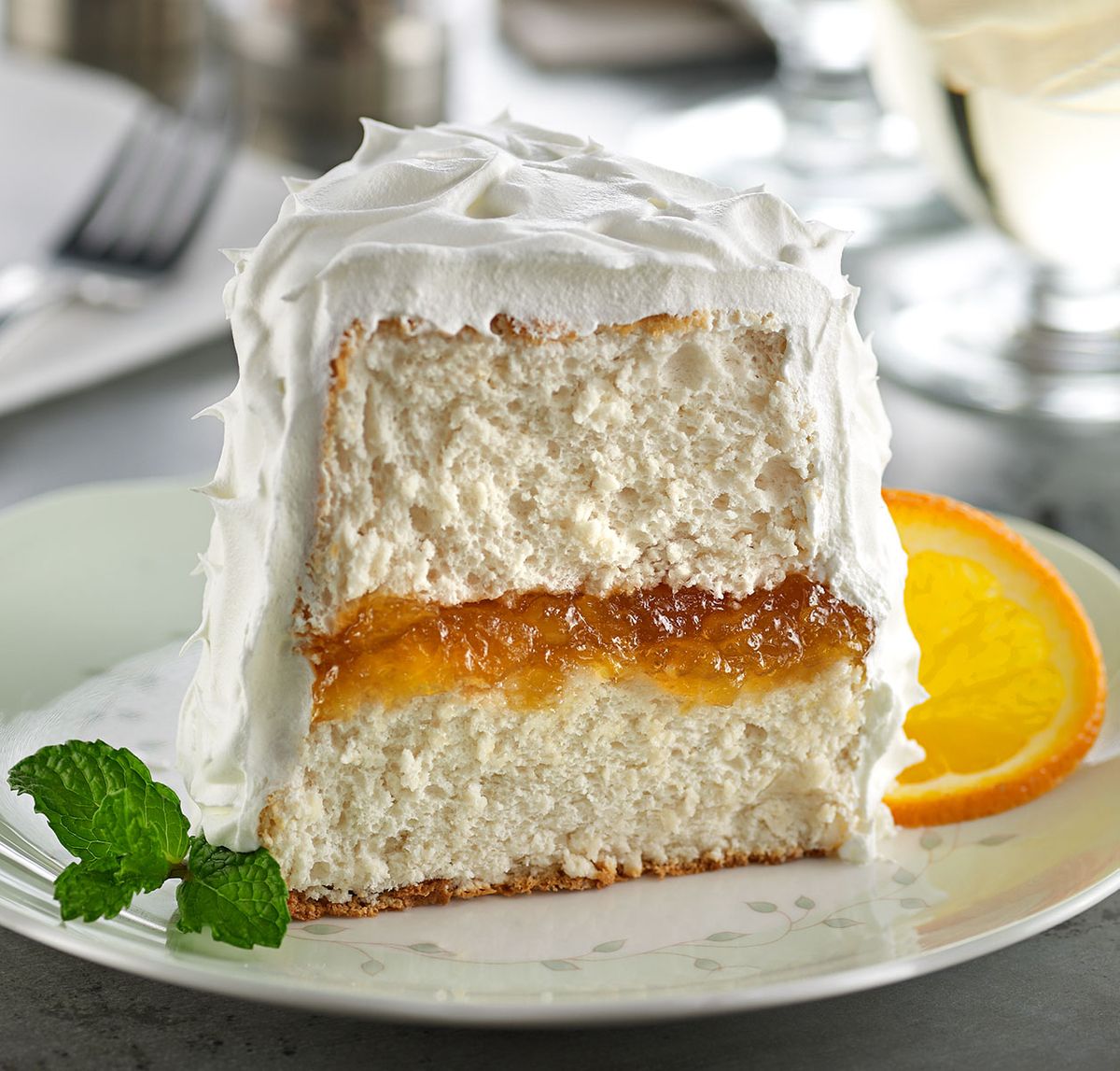 Orange spice angel food cake Orange spice angel food cake