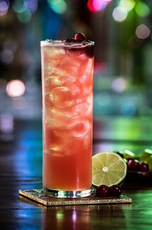 Cranberry Lime Cocktail / Cocktail Photography