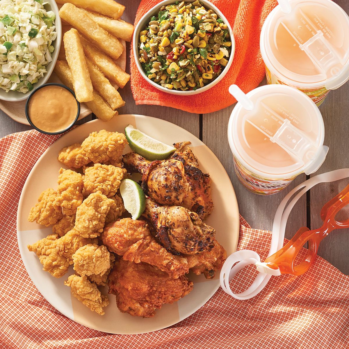 Summer Fried Chicken Feast - Pollo Campero -  Commercial Food Advertising