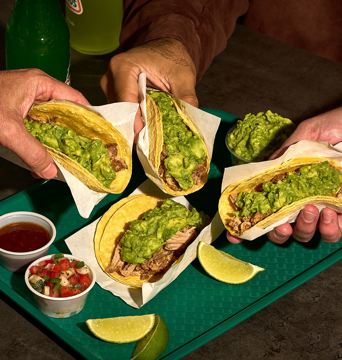 Pork Avocado Tacos - Commercial Food Photography 