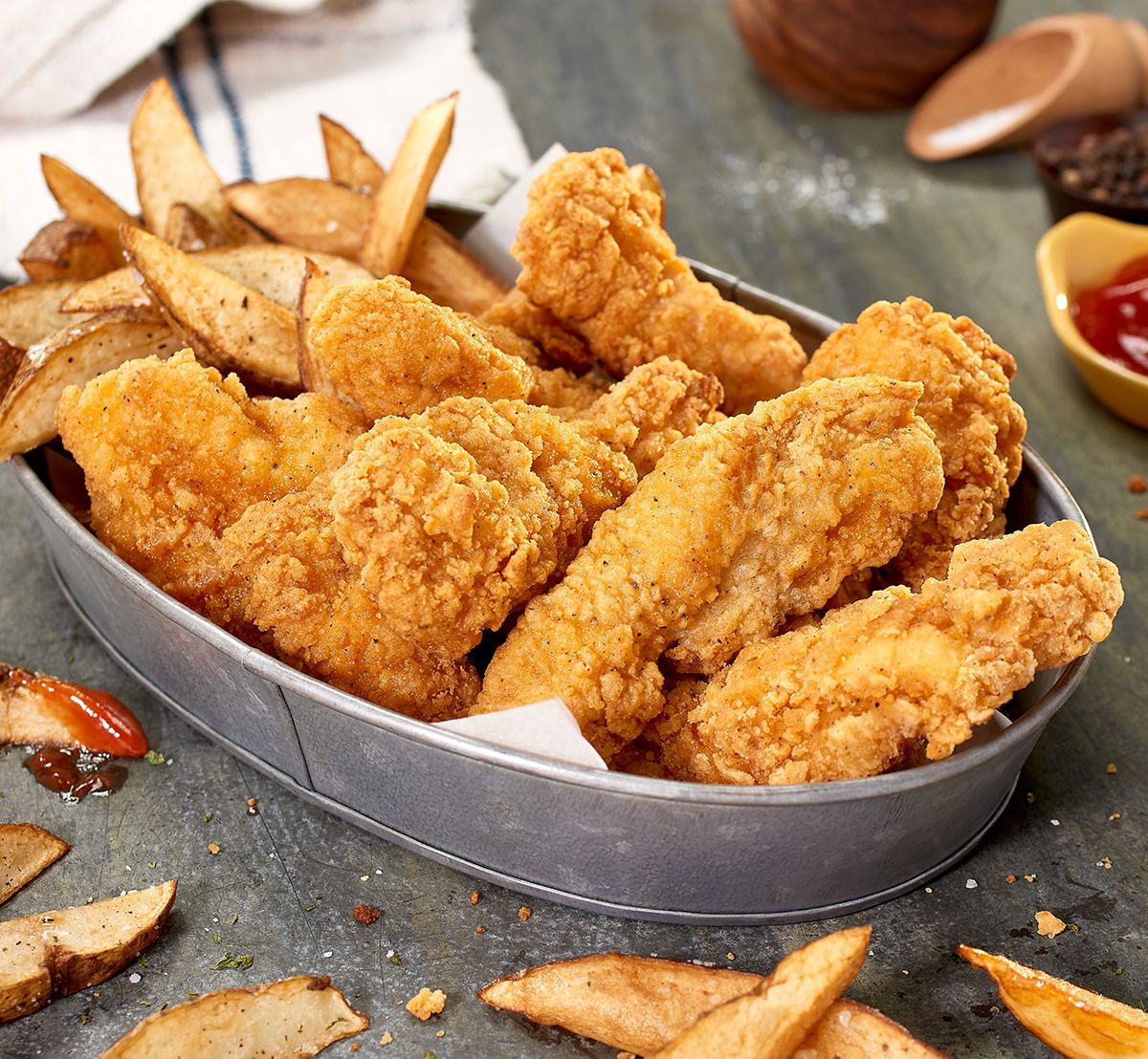 Chicken Tenders with Fries - Commercial Food Photography