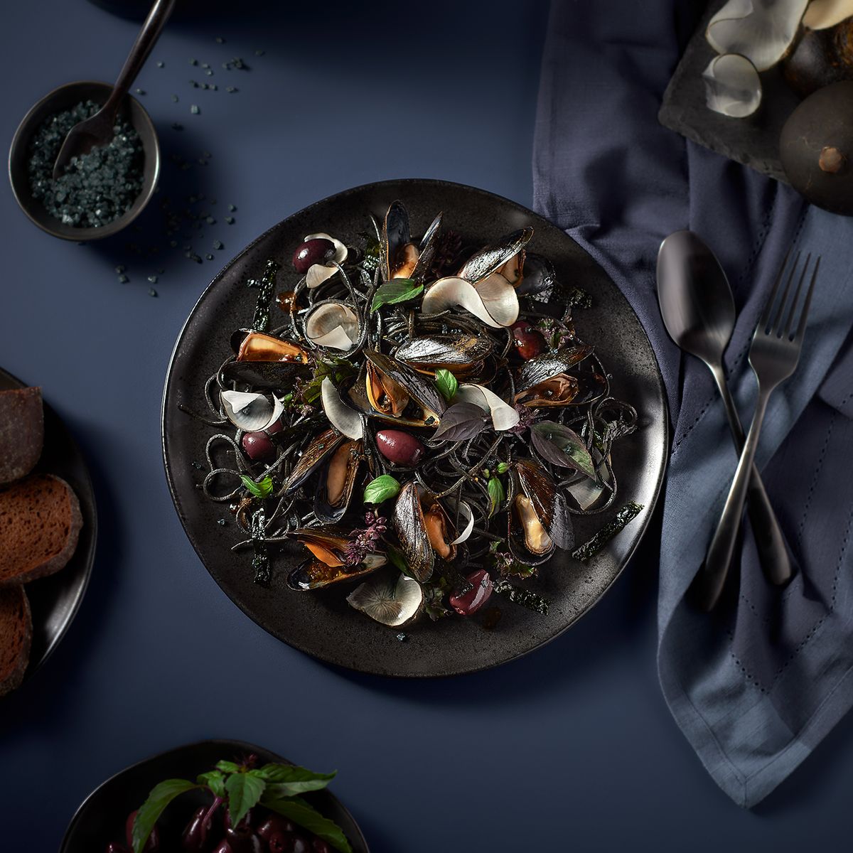 Pasta & clams Black Squid Ink Pasta