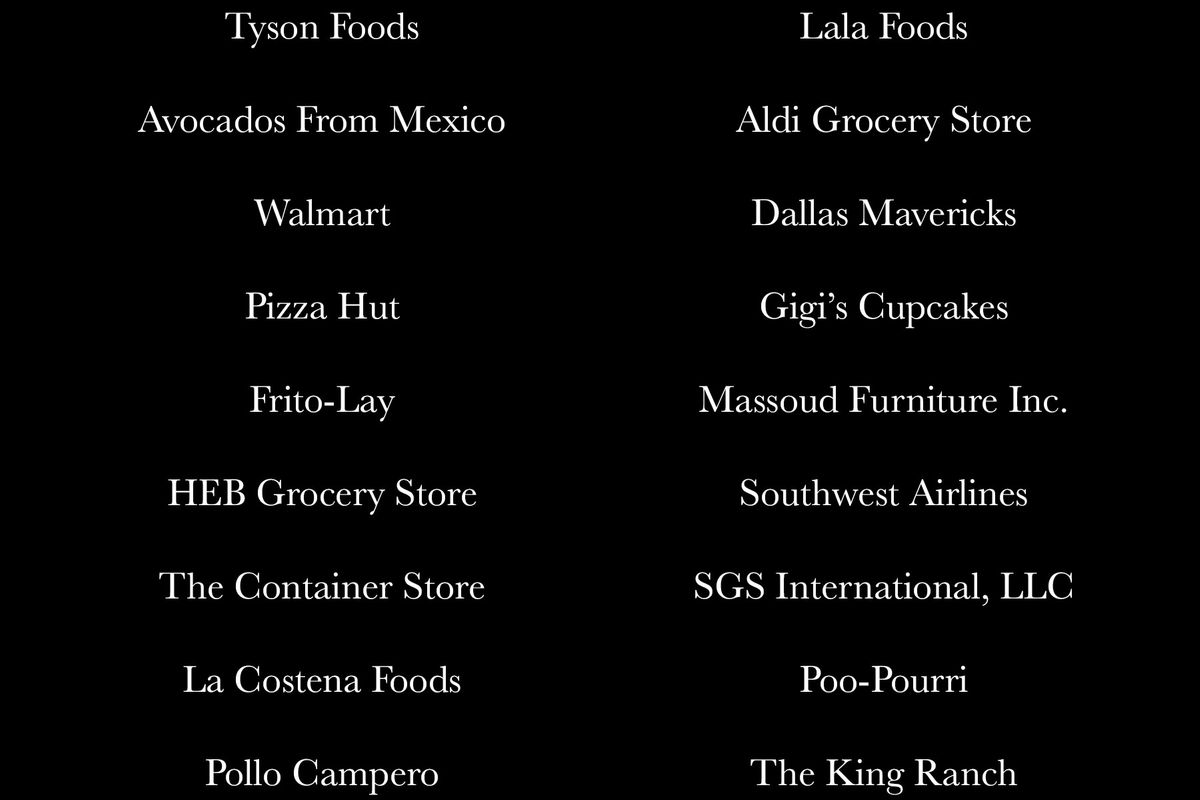 Client List / Commercial Photography Client List