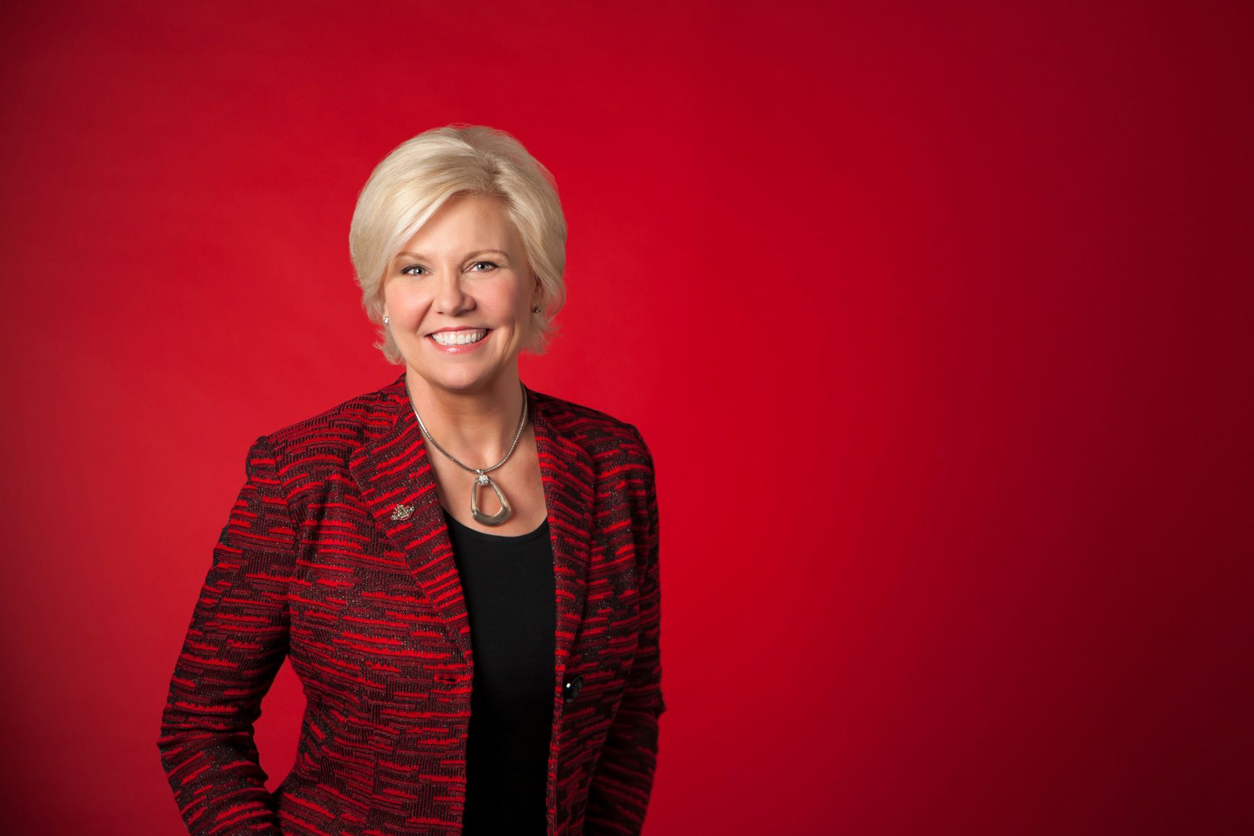 Editorial portrait of Sallie Sargent, President and CEO of Super Bowl LI