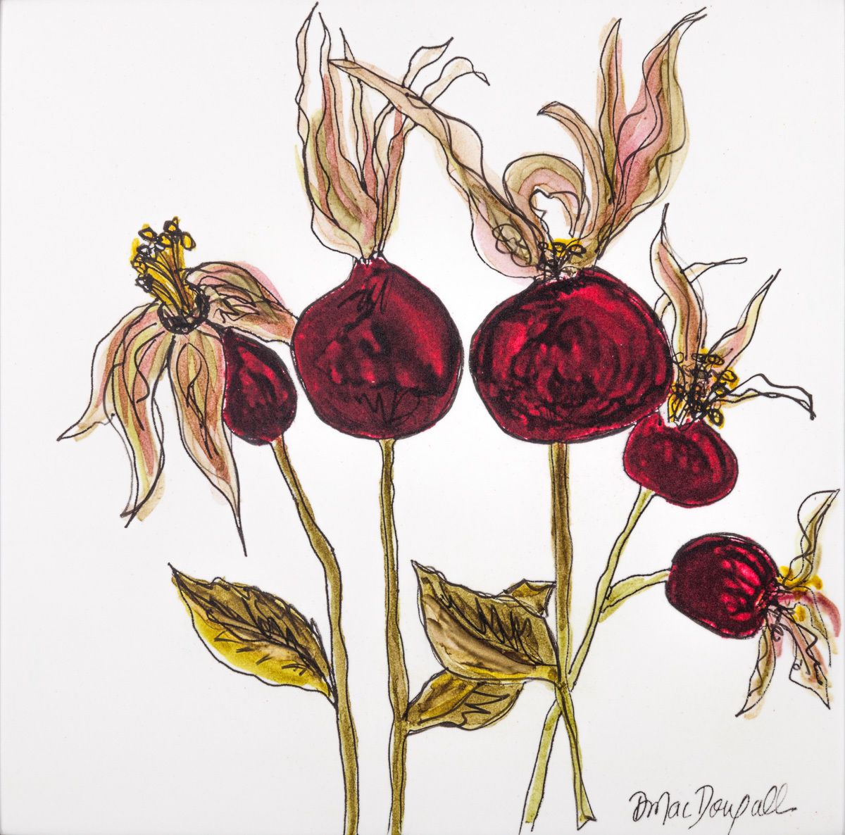 6"X6"INK, LACQUER, PANEL ROESHIPS