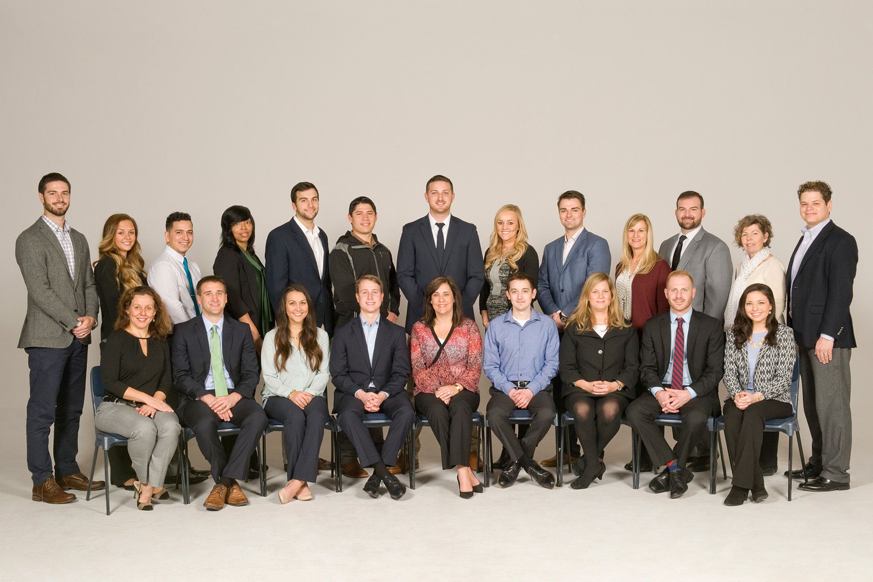 Company group shots taken on location in downtown Atlanta.