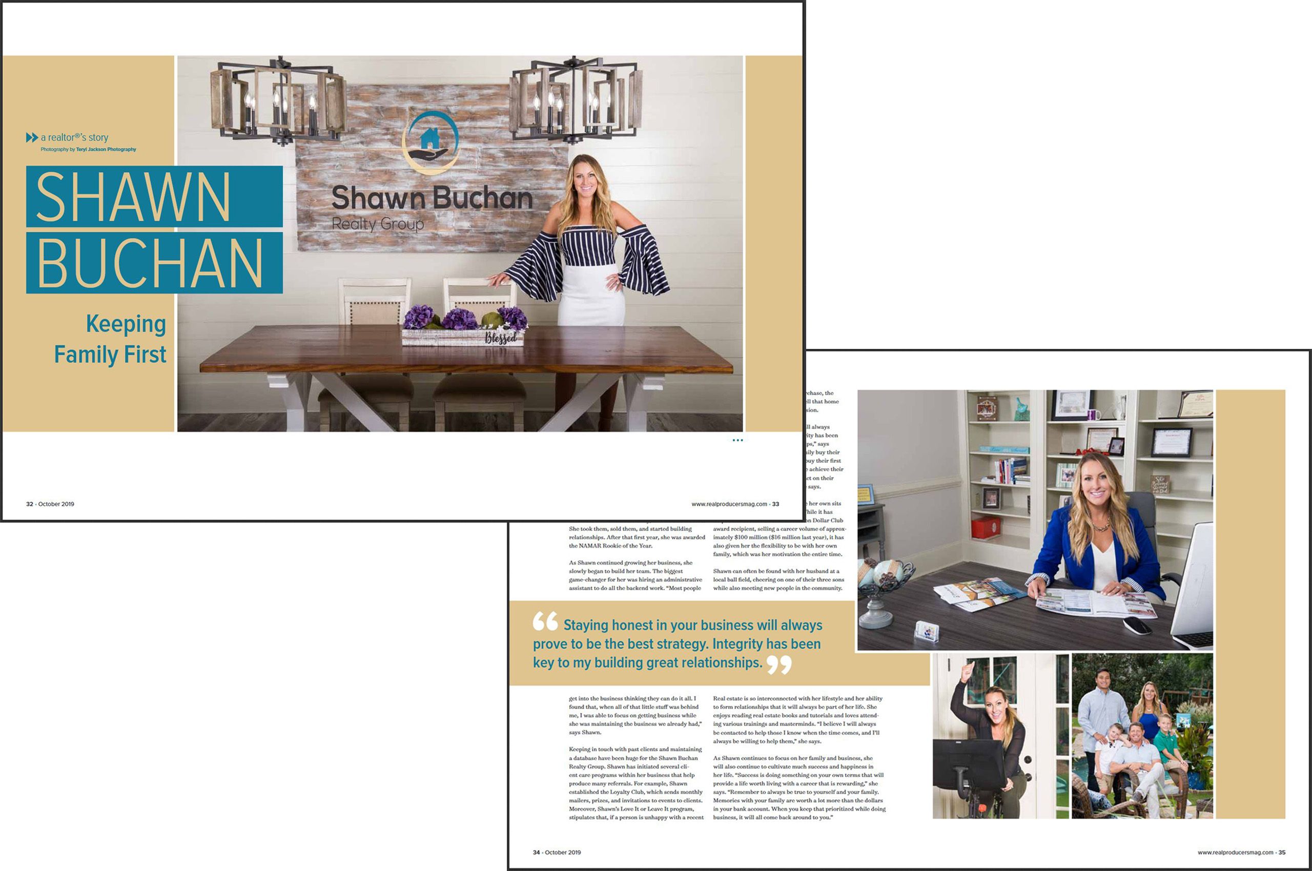 Photos for a magazine article 