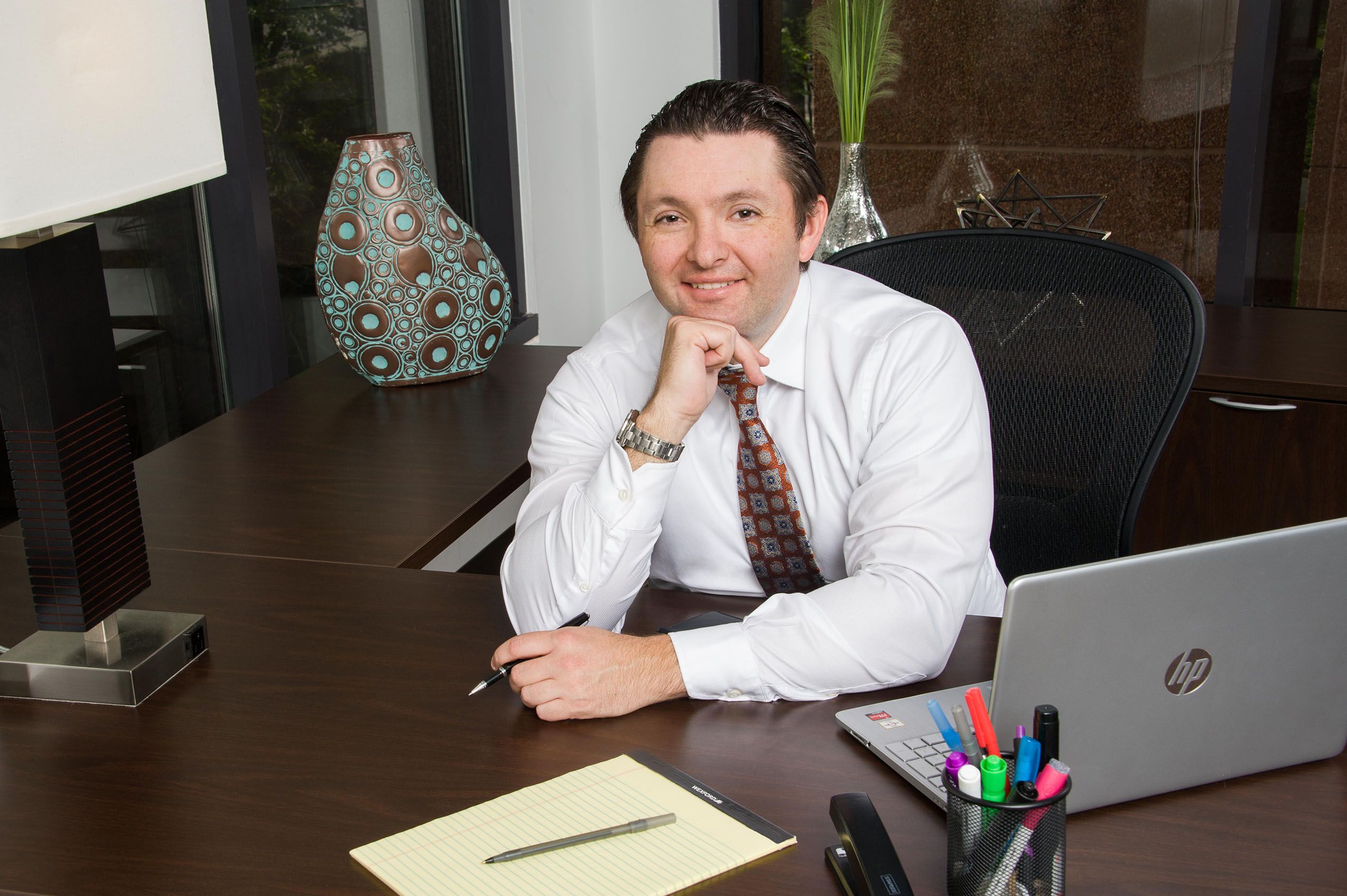 Company headshot on-site