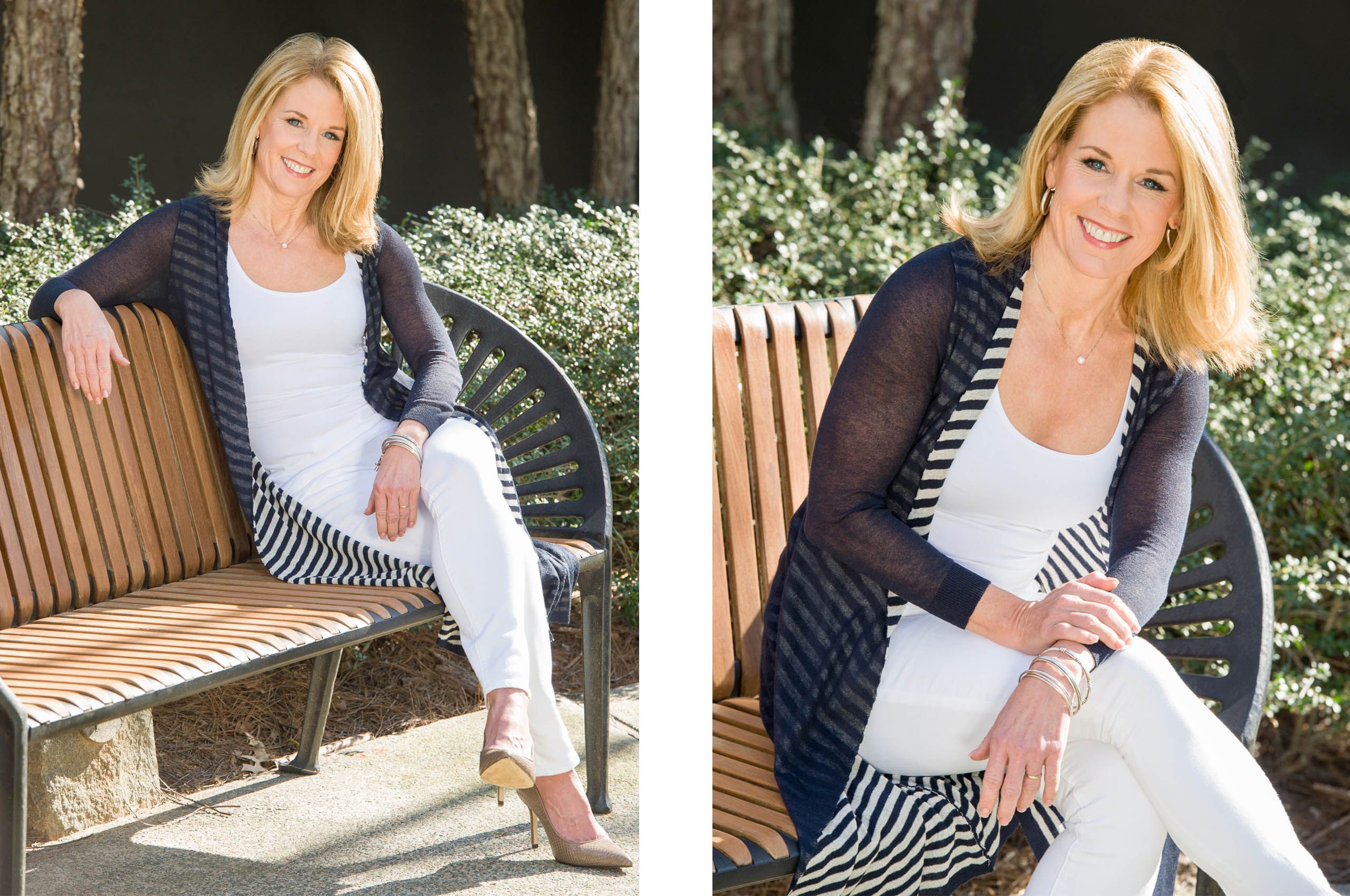 Female model outdoor photo shoot