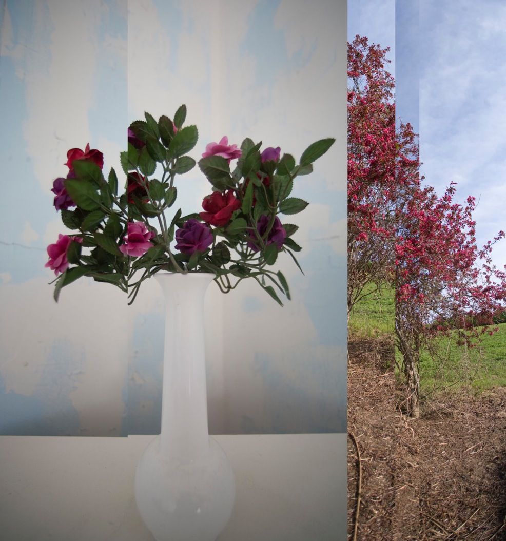 Abstract Flower Vase & Tree
