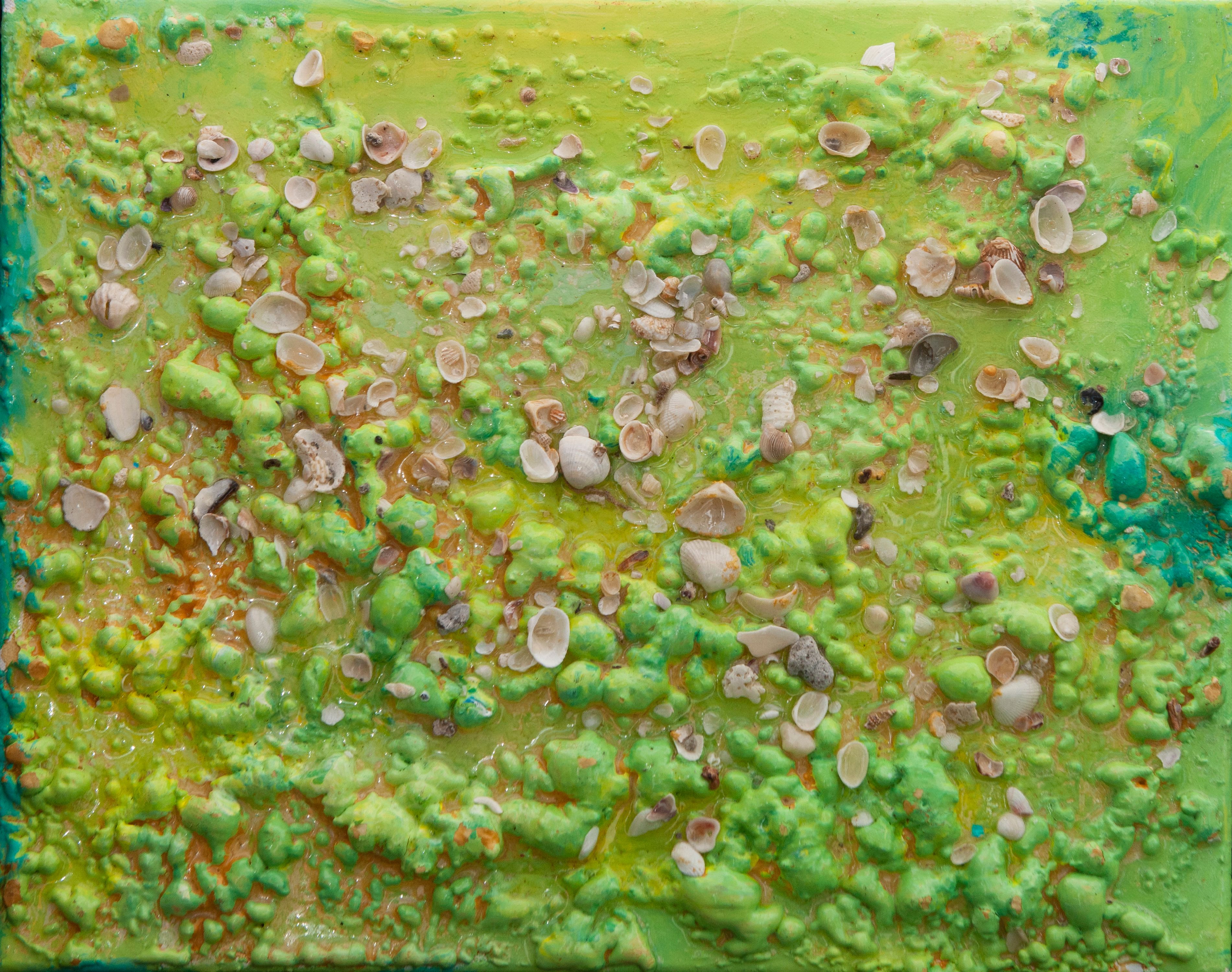 Abstract #23  Yellow & Green 20"x16"