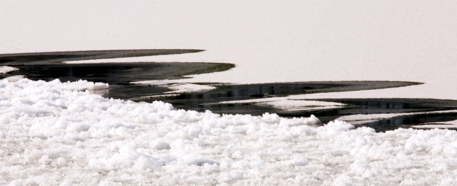 Ice pattern on frozen Lake Kussharo in winter on Hokkaido Island, Japan Ice Pattern I, Lake Kussharo, Hokkaido, Japan